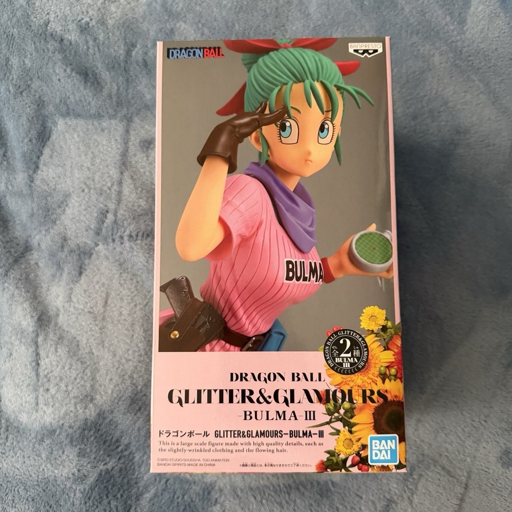 Dragon Ball Z Glitter & Glamours III Bulma Figure Banpresto Japan Pink version